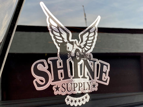 Shine Supply Decal - Chrome